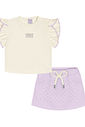 CONJ BLUSA E SHORTS/SAIA NATURAL/LL BRUMA