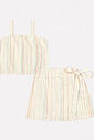 CONJ BLUSA E SHORTS/SAIA NATURAL/NATURAL