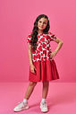 Vestido Infantil de Festa em New Stretch e Moletinho Waffle – Vestido Menina Verão com Estampa de Co NATURAL/VM HOLIDAY