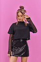 Blusa Teen Feminino Básica Rosa Dway