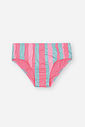 Biquíni Infantil em Malha UV com Estampa de Sorvetes e Gelato – Moda Praia Menina Rosa Neon VD ATOL/ROSA NEON
