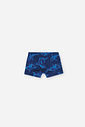 Conjunto Infantil Tubarões com Camiseta UV e Sunga Boxer Marinho