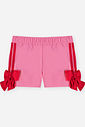 Conjunto Infantil Menina Blusa Boxy e Short com Laços
