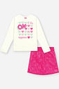 Conjunto Menina Matelasse Floral HAPPINESS Pink Mundo Cinti