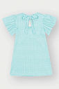 Vestido Menina Ursinha Xadrez Menta Mundo Cinti