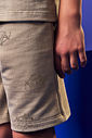 Conjunto Menino Camiseta e Bermuda Capivara Skater Latte