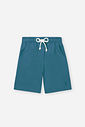 Bermuda Infantil Menino Azul Stone em Moletom sem Felpa
