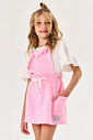 CONJ BLUSA E SALOPETE NATURAL/RS BARBIE