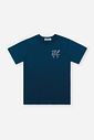 Camiseta Infantil Minimalista em Meia Malha Marinho