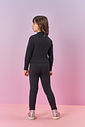 Blusa Infantil Menina Bordado Vazado Preto Mundo Cinti