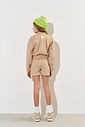 Conjunto Infantil Menina Cotelê Bege CTV
