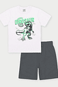 CONJ CAMISETA E BERMUDA BRANCO/CZ CHUMBO STO