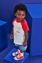 Conjunto Bebê Menino Camiseta Urso Surfista e Bermuda Jeans Médio