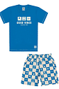 CONJ CAMISETA E BERMUDA AZ ROYAL/AZ ROYAL