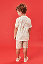 CONJ CAMISA POLO E BERMUDA NATURAL/MR CAMURCA
