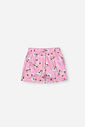 Pijama Infantil com Blusa, Shorts em Malha Suede e Máscara de Dormir – Pijama Menina Verão de Pregui NATURAL/RS IOGURTE