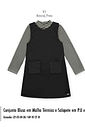Conjunto Infantil Menina Listrado Petit Paris Beli.me