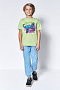 Camiseta Menino Velociraptor Verde Kippos