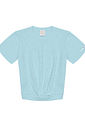 Blusa Menina com Aplicação de Strass Azul Abrange
