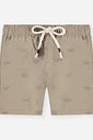 Conjunto Bebê Menino Body Marinho e Bermuda Barcos de Papel