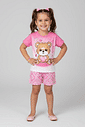 Conjunto Infantil Menina Little Bear Rosa Abrange