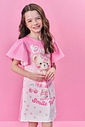 Vestido Menina Ursinha Xadrez Rosa Mundo Cinti