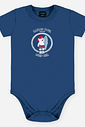 Conjunto Bebê Menino Urso Surfista Body e Bermuda Listrada Denim