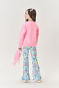 Conjunto Infantil Menina Blusão; Calça Dino E Bolsa Rosa Mundo Cinti