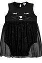 VESTIDO/BODY E TIARA PRETO