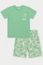 CONJ CAMISETA E BERMUDA VERDE AFETO/VD AFETO