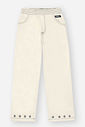 Calça Infantil Menina Wide Leg Sarja Natural CTV