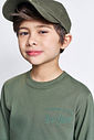Camiseta Infantil Menino New York Divertto VERDE MUSGO