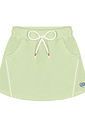 Conjunto Infantil Menina Blusa Cropped E Shorts-Saia Strawberry Off White E Verde Cinti