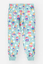 Conjunto Infantil Menina Pijama Sorvetes com Máscara de Dormir