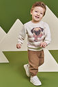 Conjunto Bebê Menino Pug de Cachecol Divertto