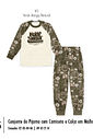 Pijama de Inverno Infantil Menino Play to Start Divertto VERDE MUSGO