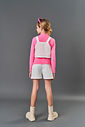 Conjunto Infantil Menina Sarja Rosa/Natural CTV