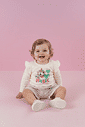 Conjunto Bebê Menina Blusa E Short Magic Verde Mundo Cinti