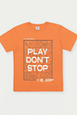 Conjunto Infantil Menino Play Don't Stop Laranja Abrange