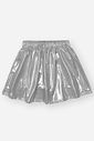 Conjunto Infantil Menina Blusão E Saia-Short Holográfico Lilás Mundo Cinti