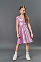 Vestido Infantil Menina Neoprene Rosa CTV