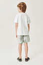 CONJ CAMISETA E BERMUDA BRANCO/VD MENTA FRES