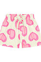 CONJ BLUSA E SHORTS OFF WHITE/ROSA NEON