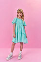 Vestido Menina em Lurex Menta