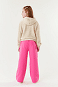 Calça Wide Leg Básica Rosa Abrange