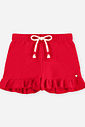 Conjunto Bebê Blusa Boxy com Strass e Short Vermelho