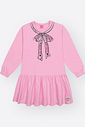 Vestido Moletom Infantil Menina Gola Boneca com Laço Beli.me