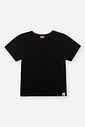 Blusa Infantil Básica em Cotton – Camiseta Menina Manga Curta Verão PRETO