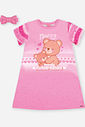 Camisola Infantil Menina com Faixa de Skincare Ursinho