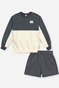 Conjunto Infantil Menina em Moletom Daily Chic Beli.me